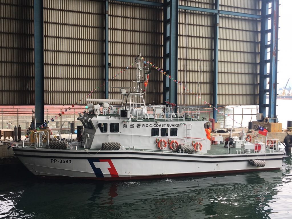 首艘600噸級安平艦下水 海巡國艦國造進度超前