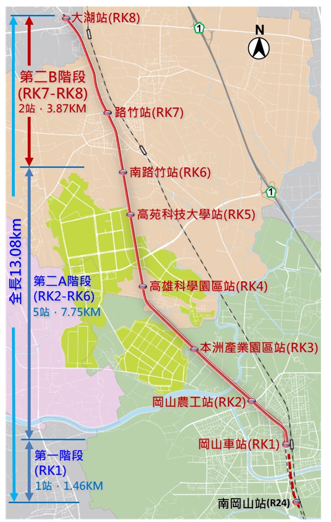 118年通車到湖內 捷運岡山路竹延伸線146億核定