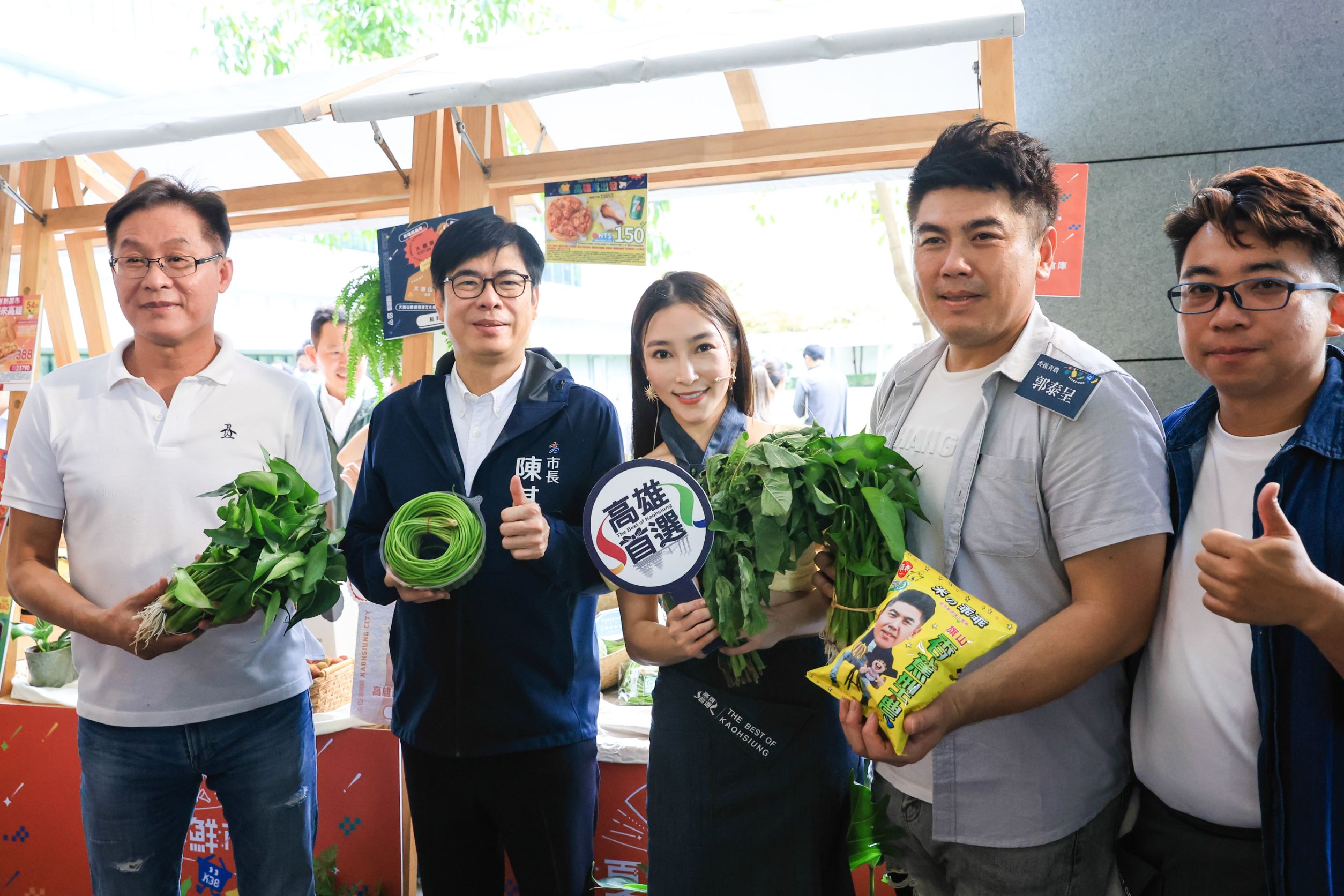 「夏祭新鮮市」專屬農產品牌 陳其邁化身最強推銷員