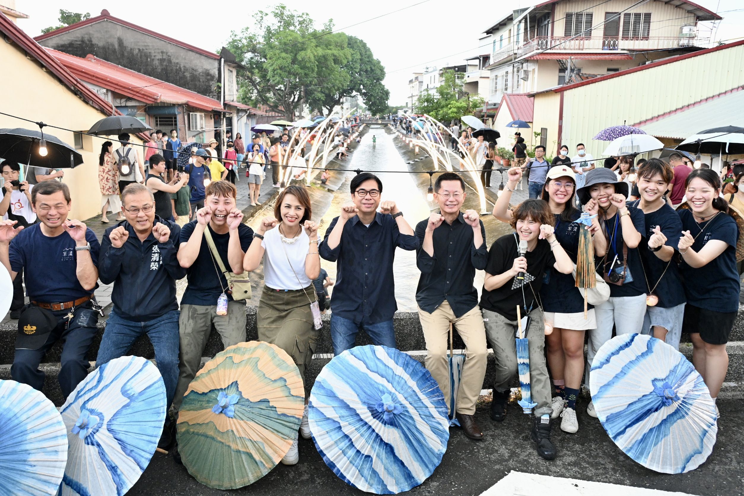 走訪美濃水圳漫旅藝術節 陳其邁推薦小鎮魅力