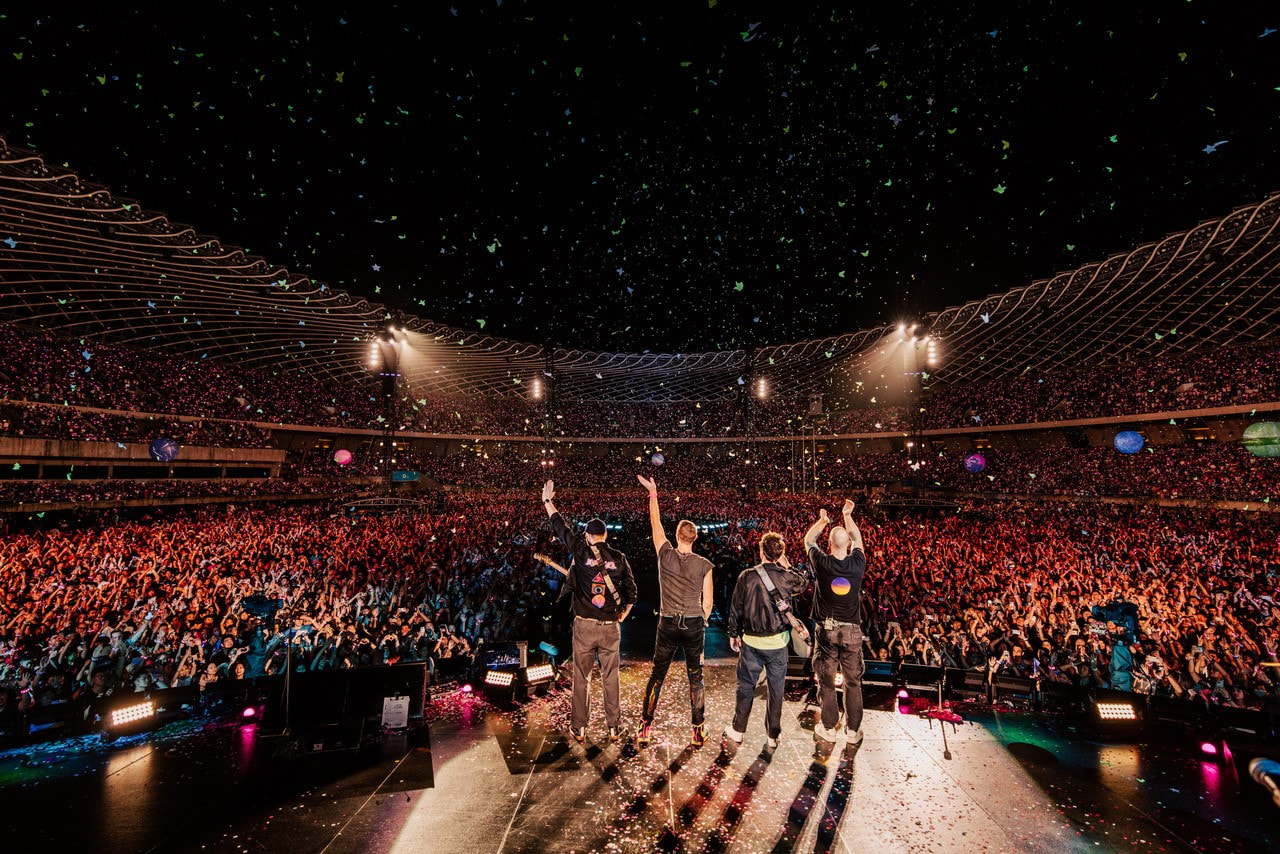 搖滾天團Coldplay高雄開唱 兩日湧入超過17萬人（Live Nation Taiwan 提供- Photo by Anna Lee）