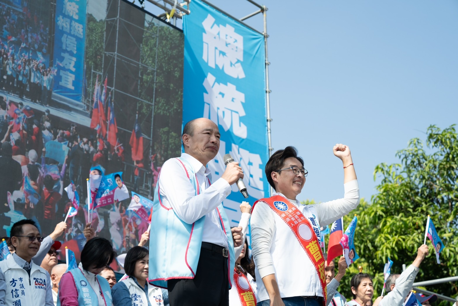 曹桓榮競選總部成立。（總部提供）