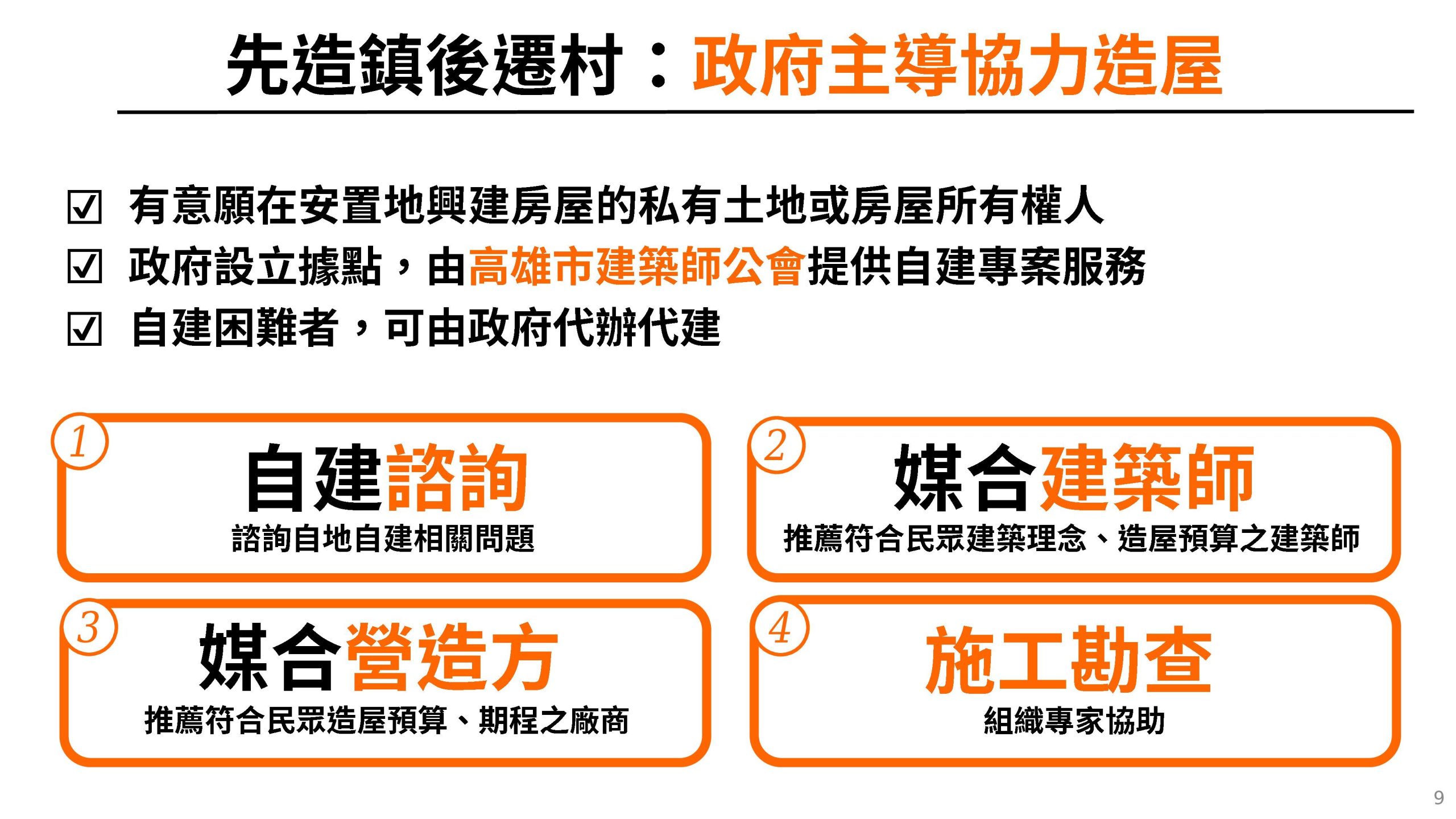 大林蒲遷村安置計畫核定記者會簡報。（高市府提供）